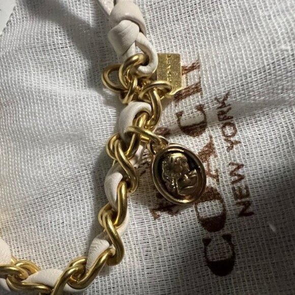 Authentic Coach gold and leather bracelet - Picture 3 of 3